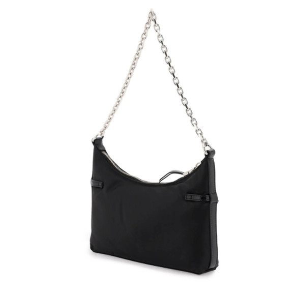 BRAND NEW GIVENCHY BLACK NYLON HOBO BELTED PARTY BAG PURSE - Picture 5 of 16